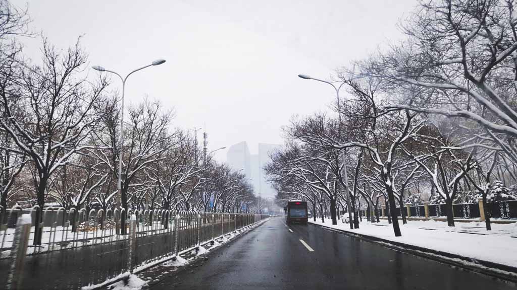 Schnee in Chaoyang